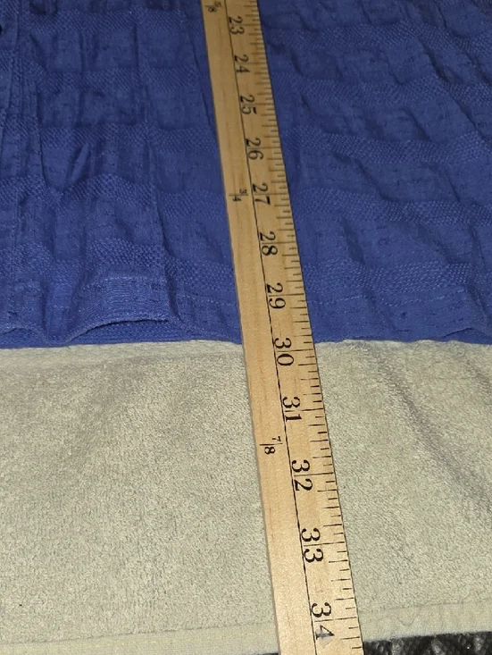 Penningtons Royal Blue Textured Button-Front Tunic - Picture 8 of 10